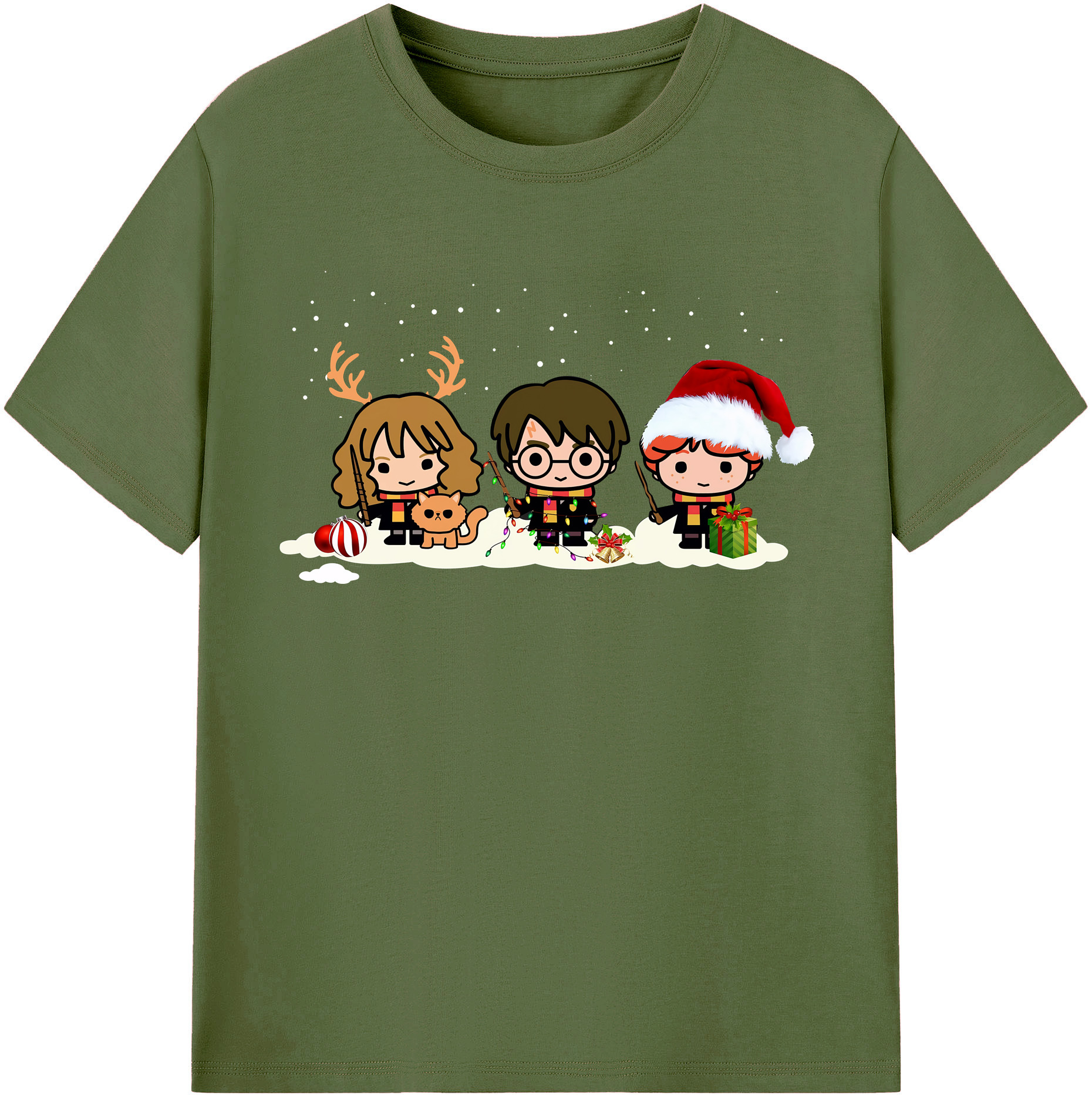 （画像用） Harry Potter ハリー・ポッターシリーズ 綿100％半袖Tシャツ（フロントプリント）